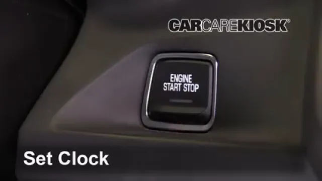 2017 Chevrolet Camaro SS 6.2L V8 Convertible Horloge Régler l'horloge